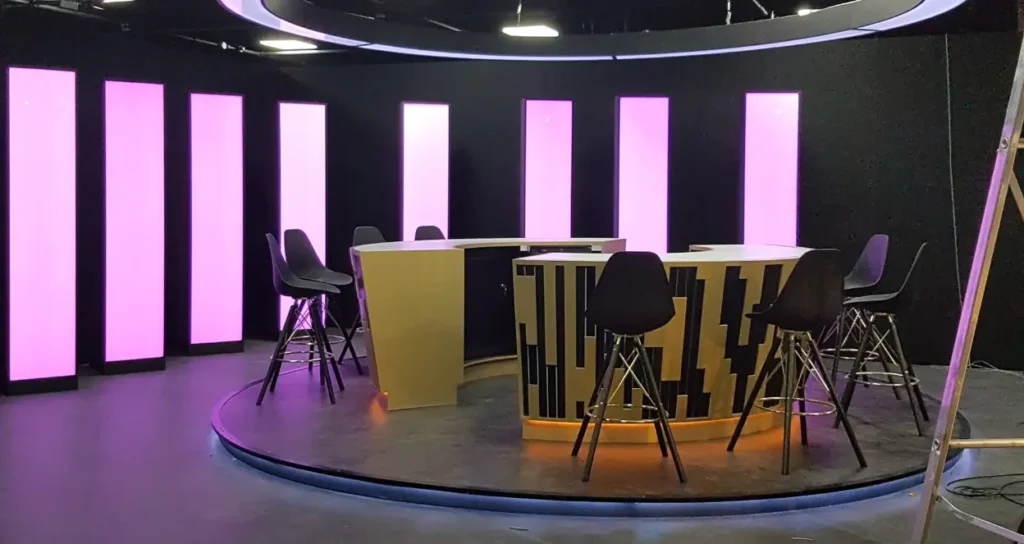 Bepsoke TV Set Desk Installation